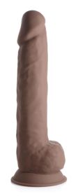 Curve Novelties Fleshstixxx 10" Dildo W/balls (Color: Chocolate)