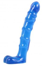 Raging Hard-On Blue Slim Line Dildo (size: 7 Inch)
