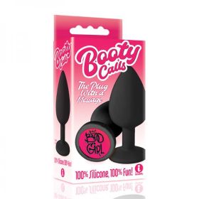 The 9's Booty Call Silicone Butt Plug (Color: black)