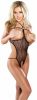 Cupless/Crotchless Teddy Black
