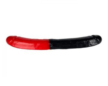 Man Magnet Double Dong Black Red (size: 16 Inches)