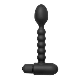 Sojourn Slim Ribbed Prostate Stimulator (Option: Vibrator)