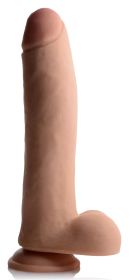 Ultra Real Dual Layer Suction Cup Dildo (size: 11 Inch)