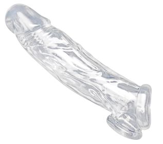 Realistic Penis Enhancer And Ball Stretcher (Color: Clear)