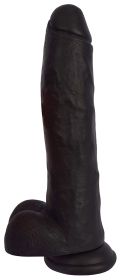 JOCK 11 Inch Dong (Color: black, Option: With Balls, size: 11 Inch)