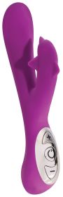 Voyage Dolphin Silicone Vibrator (Color: purple)
