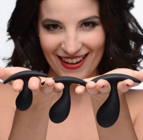 3 Piece Curved Anal Trainer Set (Option: Silicone)