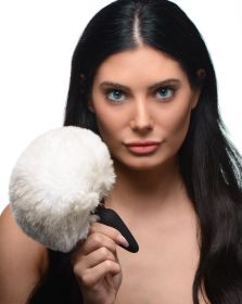 Small Anal Plug with Interchangeable Bunny Tail (Option: White)