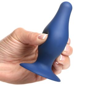 Squeezable Tapered Anal Plug (size: large)