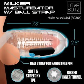 Milker Masturbator Accessory (Option: With Ball Strap)